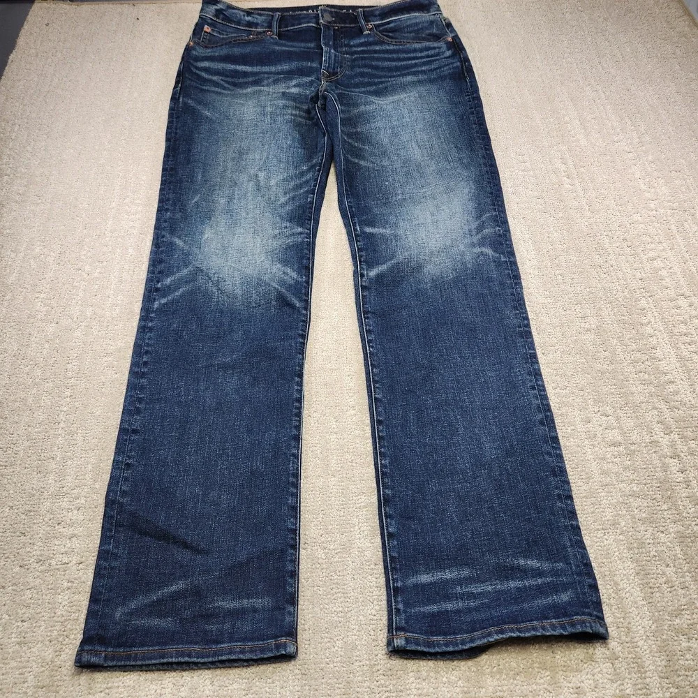 American Eagle Jeans Men 34x34 Orginal Straight Next Level Airflex Stretch Denim